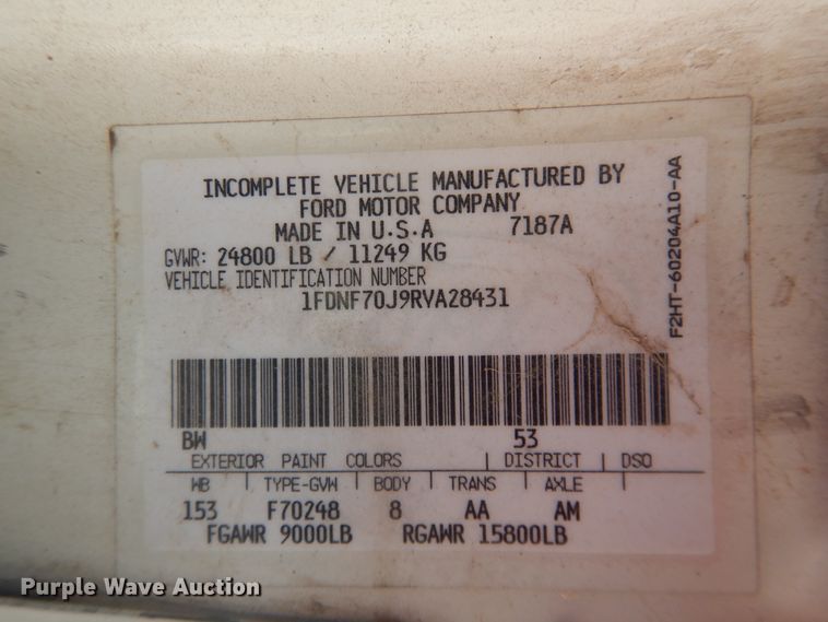 image for item DJ1214 1994 Ford F700  dump truck