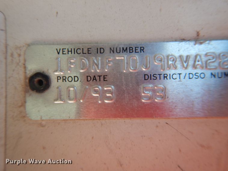 image for item DJ1214 1994 Ford F700  dump truck