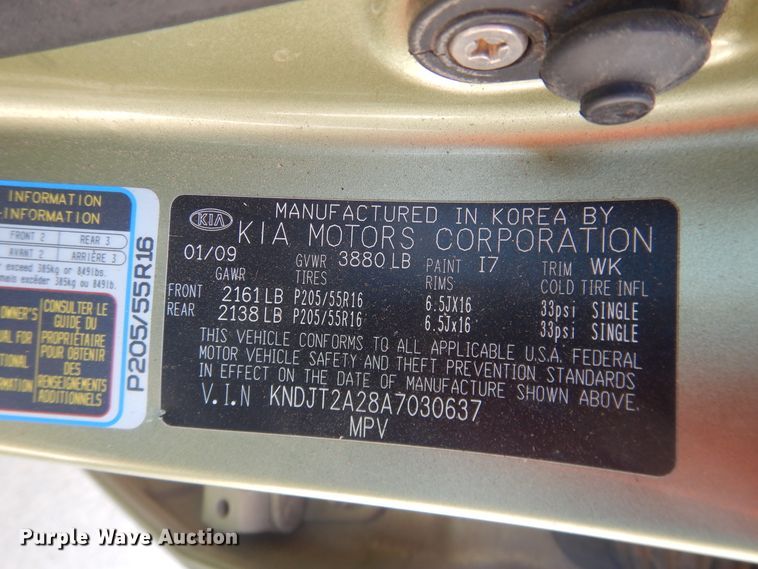 image for item DJ1215 2010 Kia Soul