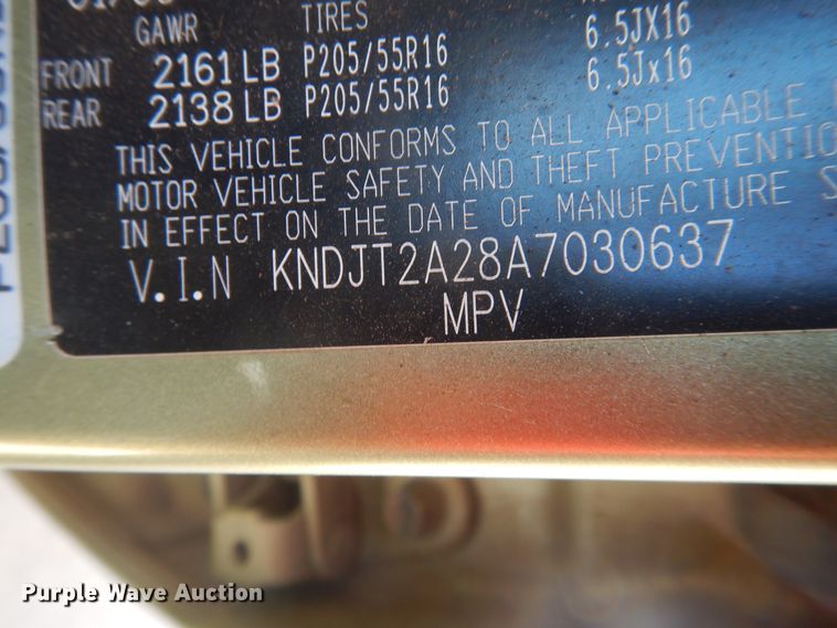 image for item DJ1215 2010 Kia Soul