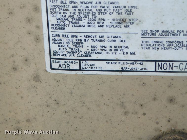 image for item DK8535 1986 Ford E350  RV