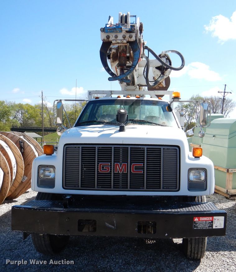 image for item DL2970 1999 GMC C7500  digger derrick truck
