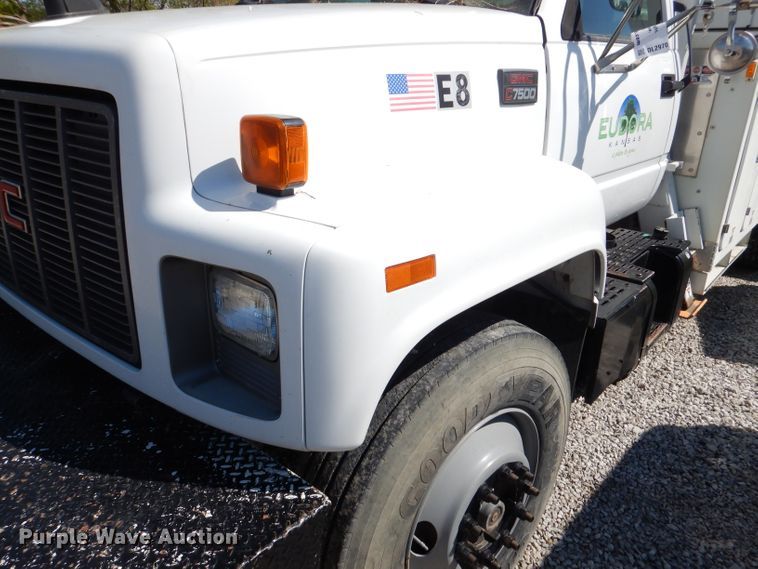 image for item DL2970 1999 GMC C7500  digger derrick truck