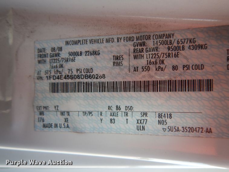 image for item DM2930 2008 Ford E450  shuttle bus