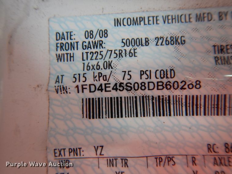 image for item DM2930 2008 Ford E450  shuttle bus