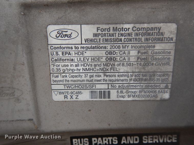 image for item DM2932 2008 Ford E350  shuttle bus