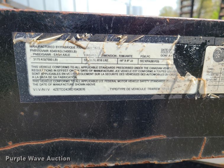 image for item DN5503 2013 Load Trail  utility trailer