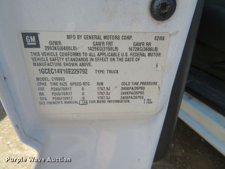 image for item DN5767 2006 Chevrolet Silverado 1500  pickup truck