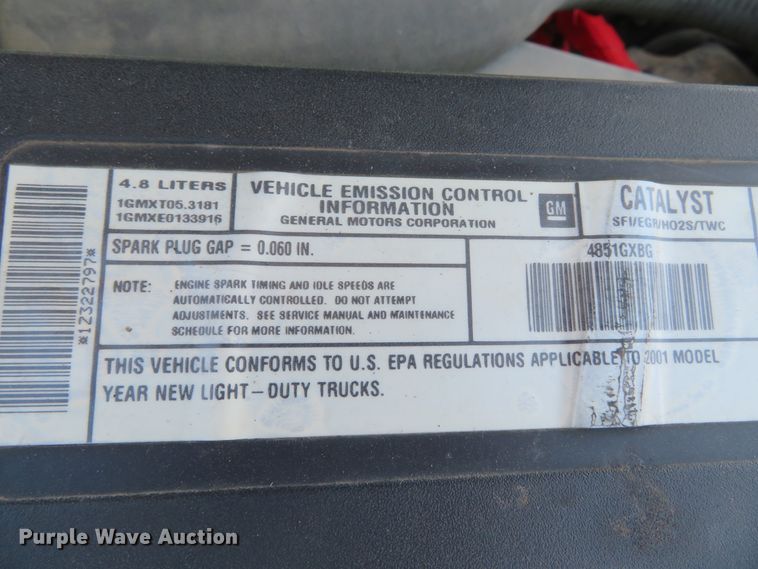 image for item DN5769 2001 Chevrolet Silverado 1500  pickup truck