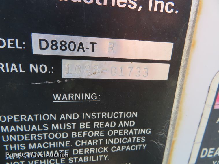 image for item DN5770 1989 Ford F800  digger derrick truck