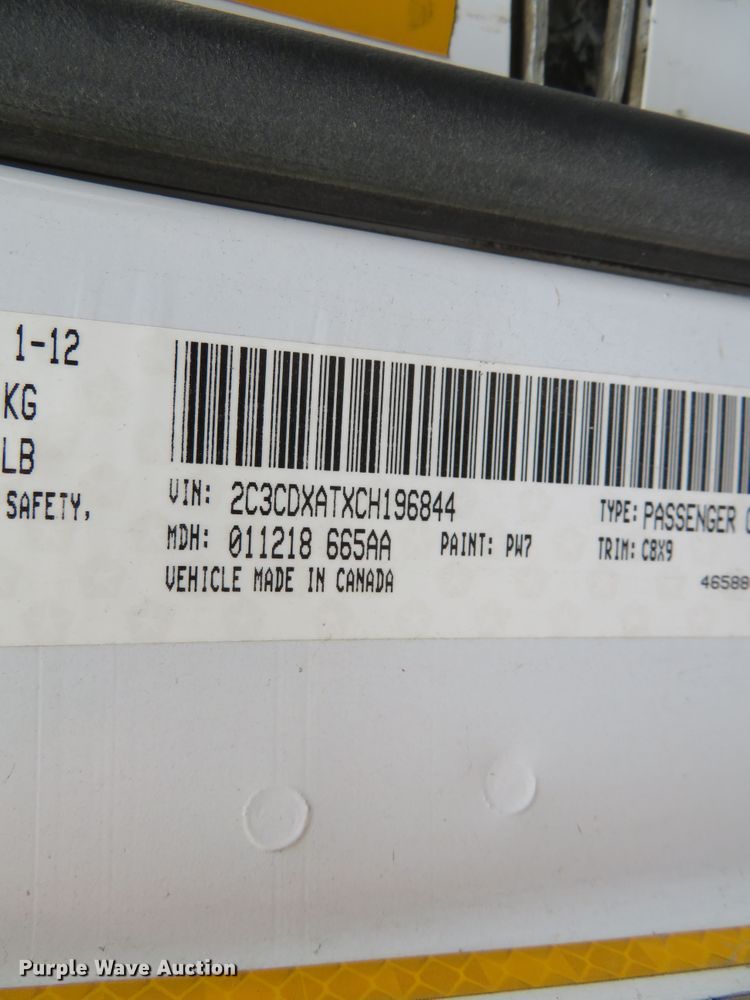 image for item DN5785 2012 Dodge Charger Police