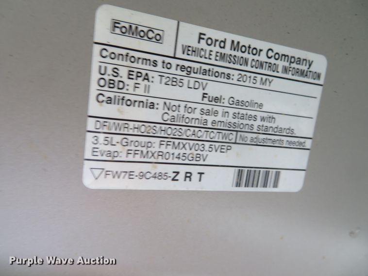 image for item DN5796 2015 Ford Taurus Police