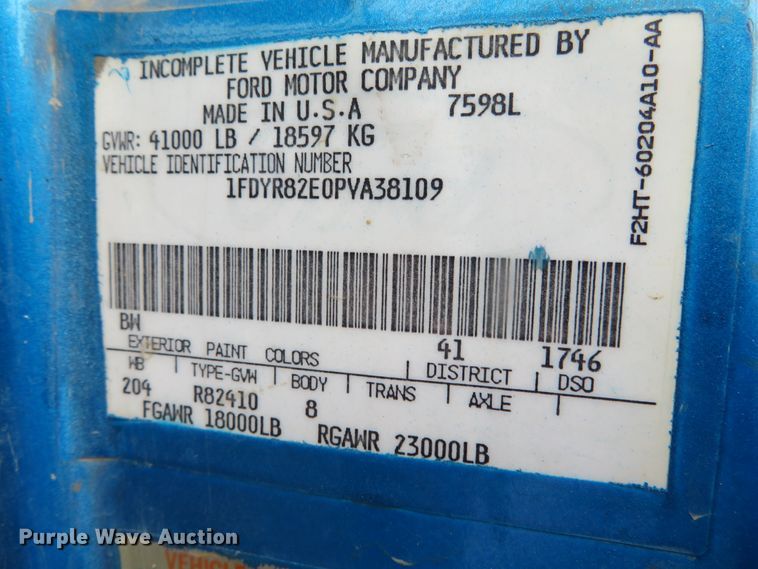 image for item DN5813 1993 Ford LN8000  sewer jetter truck