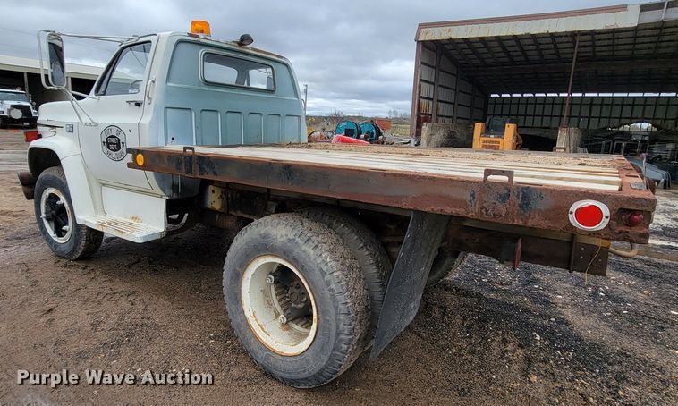 image for item FL9129 1982 Chevrolet 70  flatbed truck
