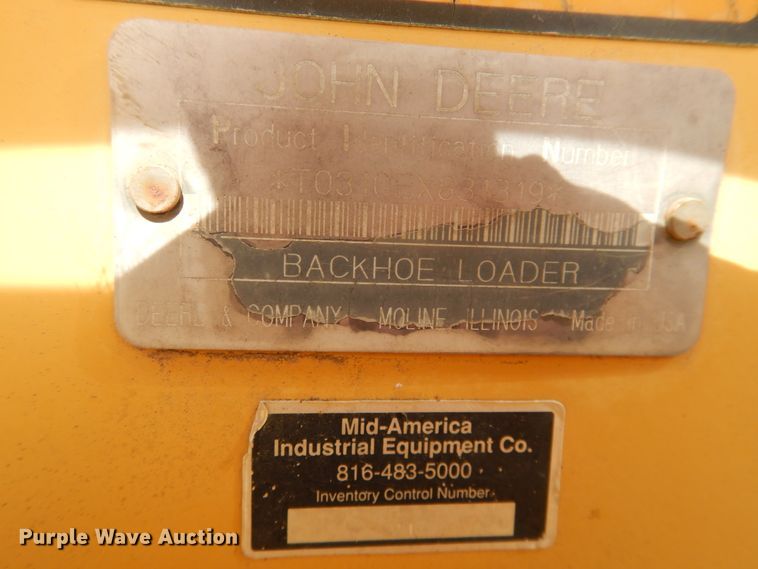 image for item HI9045 1997 John Deere 310E  backhoe