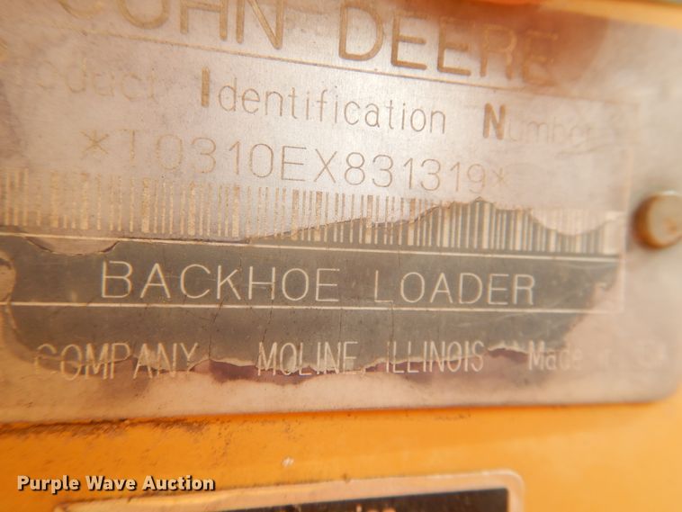 image for item HI9045 1997 John Deere 310E  backhoe