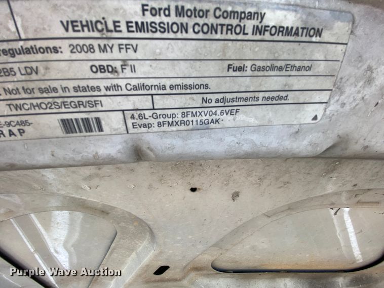 image for item HR9295 2008 Ford Crown Victoria Police Interceptor