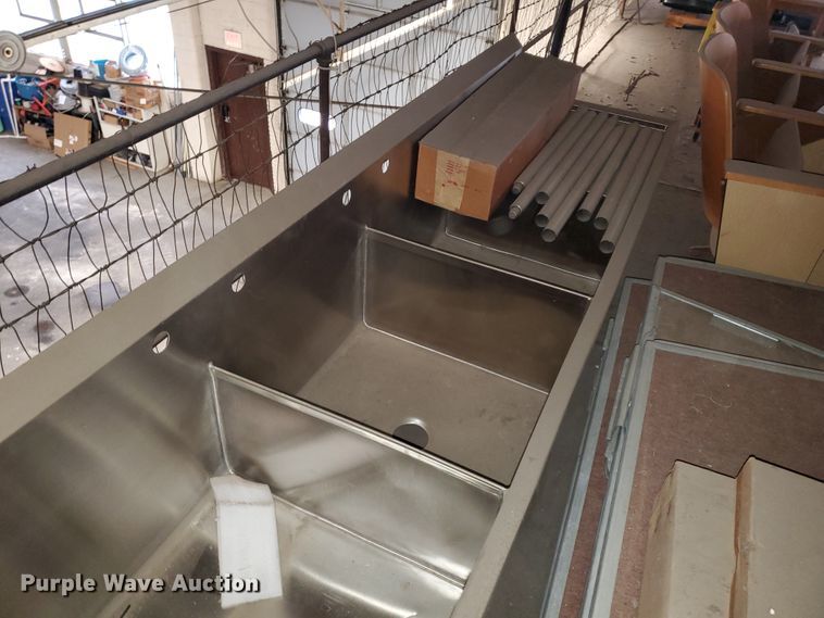 image for item IL9014 Weldbilt stainless steel three bay sink