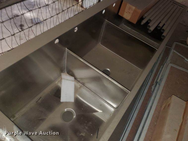 image for item IL9014 Weldbilt stainless steel three bay sink