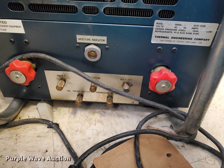 image for item IL9015 Thermal Engineering 7500 refrigerant recovery system