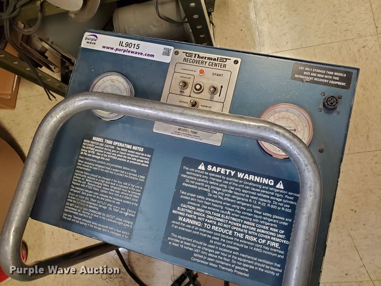 image for item IL9015 Thermal Engineering 7500 refrigerant recovery system