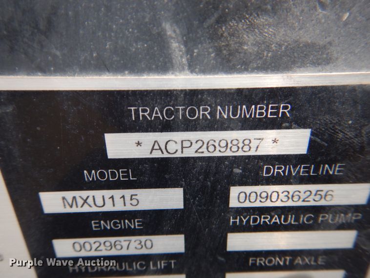 image for item IQ9285 2006 Case IH MXU115  tractor