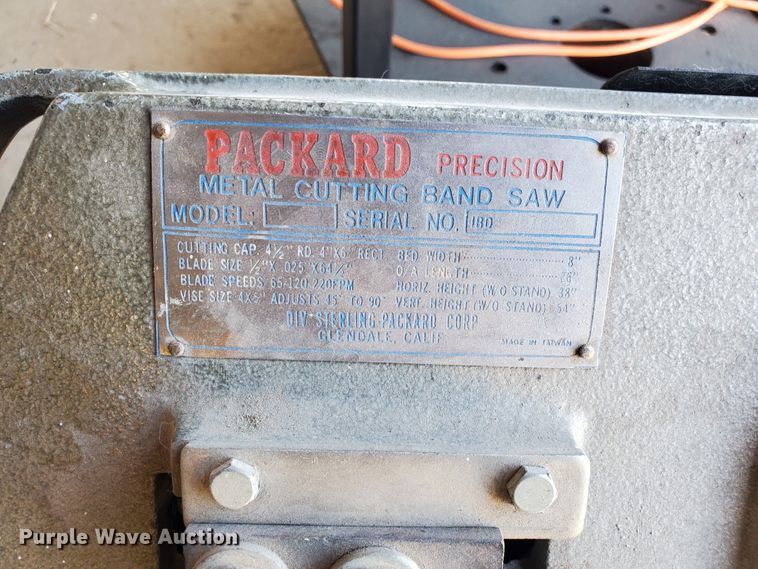 image for item IT9802 Packard Precision band saw