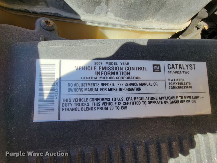 image for item IV9017 2007 Chevrolet Silverado 1500  pickup truck