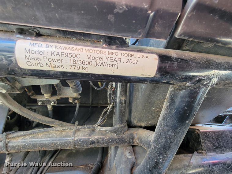 image for item IV9018 2007 Kawasaki Mule 3010  utility vehicle