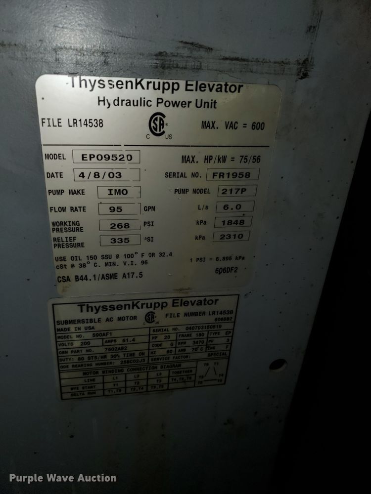 image for item IX9778 Dover elevator controls