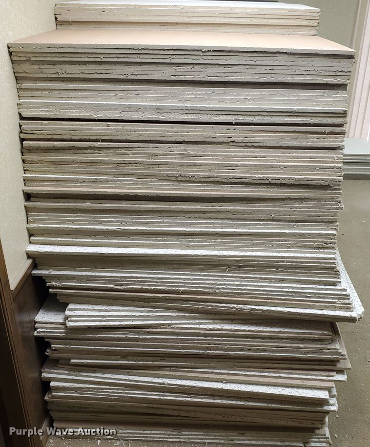 image for item IX9832 Approximately 700 ceiling tiles