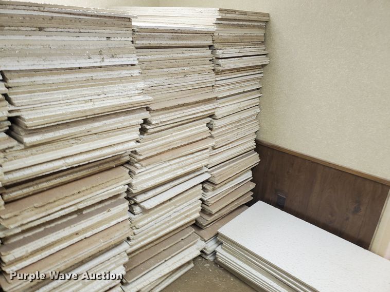 image for item IX9832 Approximately 700 ceiling tiles