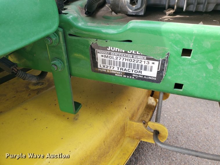 image for item IX9878 John Deere LX277  lawn mower