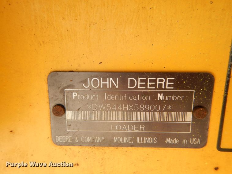 image for item IY9668 2003 John Deere 544H  wheel loader