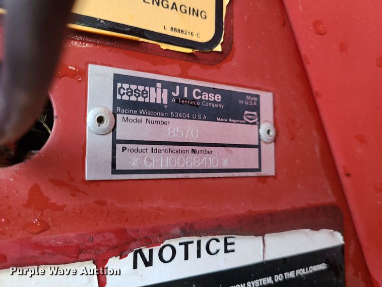 image for item DH5921 1995 Case IH 8570  large square baler