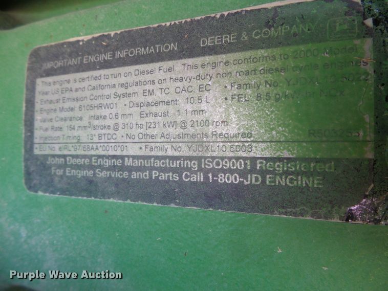 image for item DI5584 2000 John Deere 9200  4WD tractor
