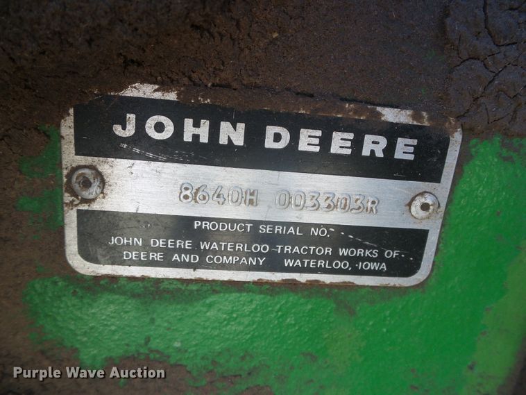 image for item DI5586 1980 John Deere 8640  4WD tractor