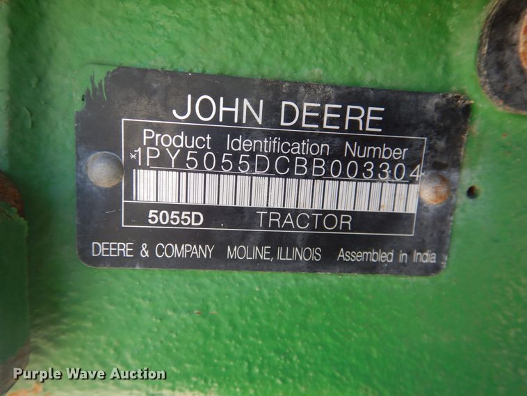 image for item DJ1226 2011 John Deere 5055D  tractor