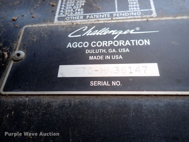 image for item DJ5511 2004 Challenger 670  combine