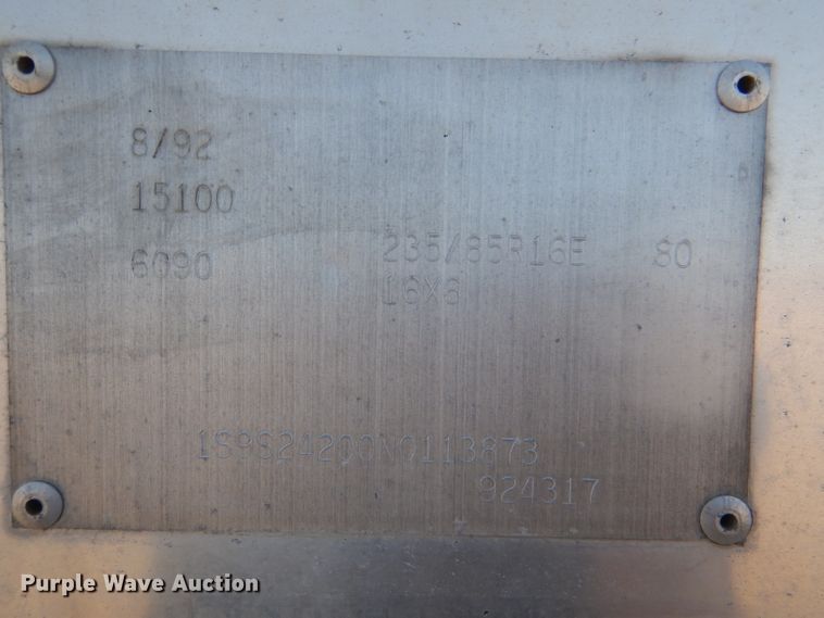 image for item DL4799 1992 4 Star Trailers  livestock trailer