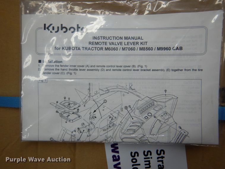 image for item DL8141 Kubota remote valve leveler kit