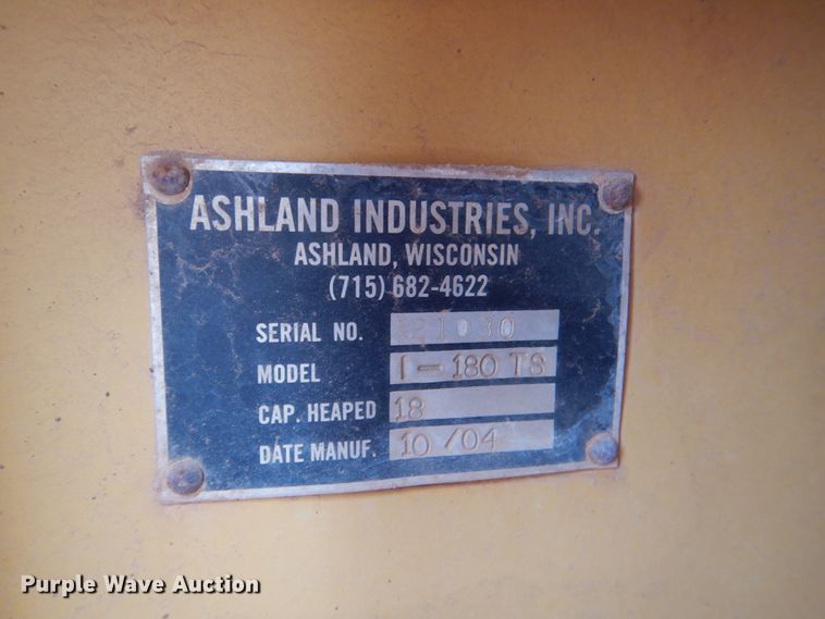 image for item HL9416 2004 Ashland I-180TS  scraper with utility trailer