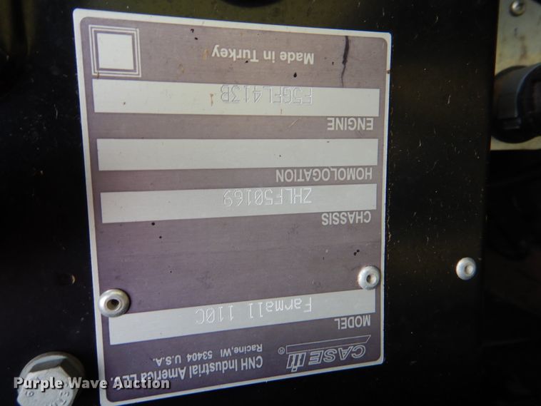 image for item HL9418 2017 Case IH Farmall 110C  MFWD tractor