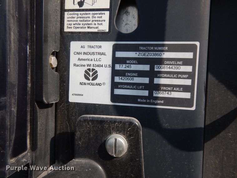 image for item HR9700 2016 New Holland T7.245  MFWD tractor