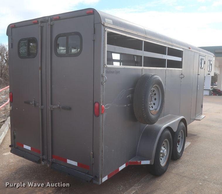 image for item HT9673 2003 Legend Stockman Sport  livestock trailer