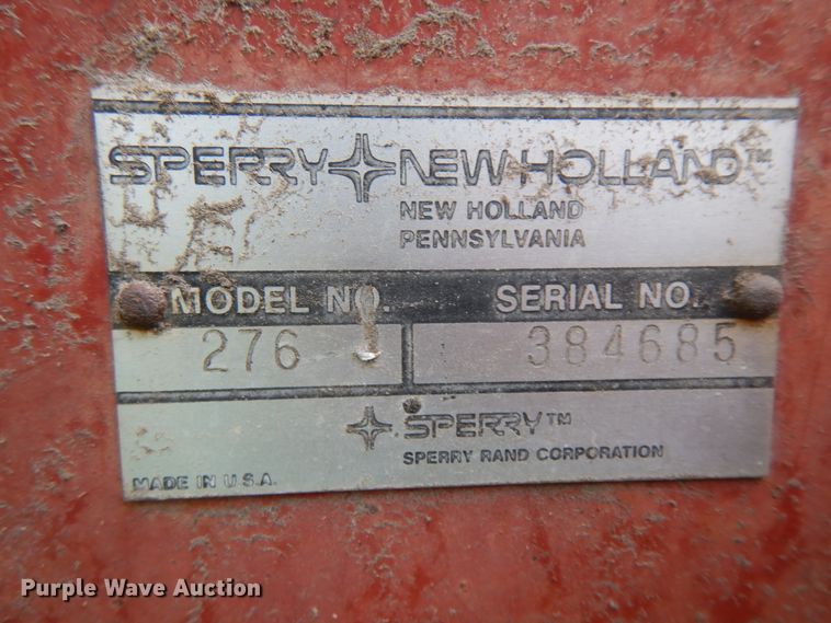 image for item ID9769 New Holland Hayliner 276  small square baler