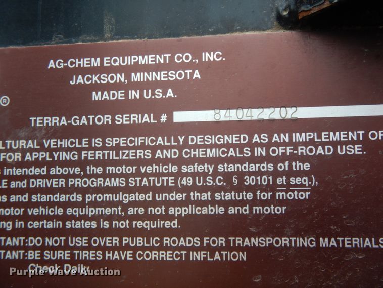 image for item IL9248 Ag-Chem TerraGator 8104  applicator