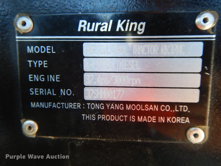 image for item IL9299 2019 Rural King RK37HC  MFWD tractor