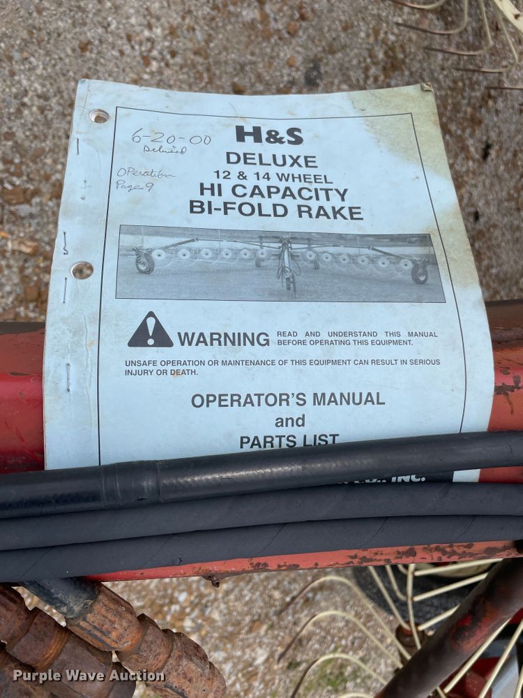 image for item IR9891 H&S BF14HC hay rake