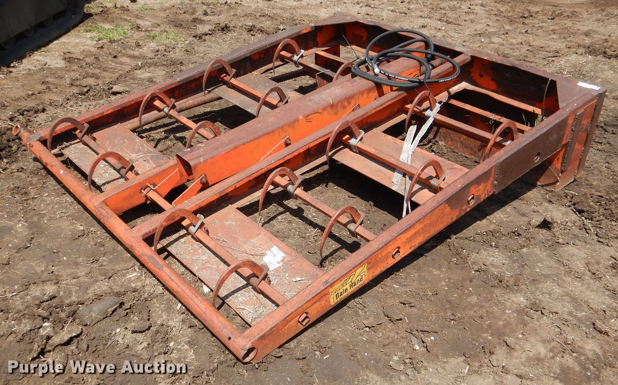 Bale Hand 70"W skid steer bale grabber in Harveyville, KS Item DL2958 sold Purple Wave